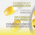 thumbnail image 4 of Vitamina D3 K2 y Aceite de Coco - 300 Cápsulas Blandas - 400 UI D3-30 mcg K2 - MADE IN USA, 4 of 7