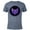 Navy Heather, variant on Hawkeye Purple Arrow Logo - Short Sleeve Blended T-Shirt for Adults – Customized-Dark Heather