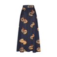 thumbnail image 4 of Nmnitkp Skirts for Women Stylish Prints Maxi Skirts for Women Ankle Length Skirt Casual Long Skirt High Waisted Maxi Skirt Reg and Skirt Long Skirt with Pockets（Halloween Print）, 4 of 5