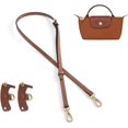 thumbnail image 2 of Correas de cuero para kit de conversión de bolso Longchamp, correas de bolso, reemplazo ajustable para bolso Longchamp Le Pliage, correa original para mini bolsa (MARRÓN-1), 2 of 3