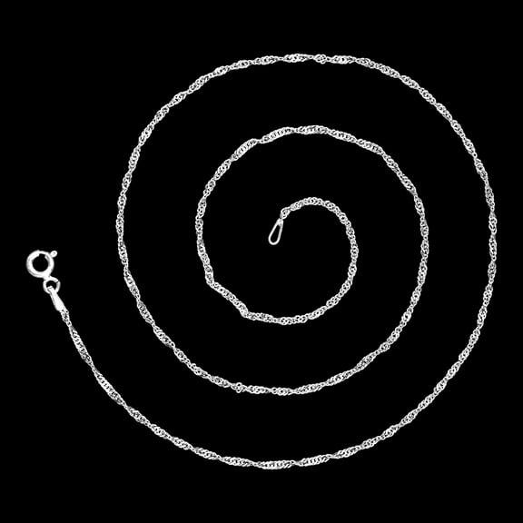 18 inch Curb Style Chain 925 Sterling Silver Jewelry DGC1039