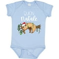 thumbnail image 3 of Inktastic Buon Natale Cute Christmas Sloth in Santa Hat with Lights Boys or Girls Baby Bodysuit, 3 of 5