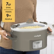 Crock-Pot Programmable 7-Quart Cook and Carry Slow Cooker, Grey