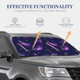 thumbnail image 4 of Naloa Eggplant 2 Piece Foldable Car Sun Shades, Car Windshield Sunshade, Front Window Sunshade for Car, Truck, SUV - Small, 4 of 7