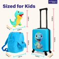 thumbnail image 2 of Set de equipaje Emissary Kids Dinosaur de 18 pulgadas con mochila para niños de más de 3 años, 2 of 8