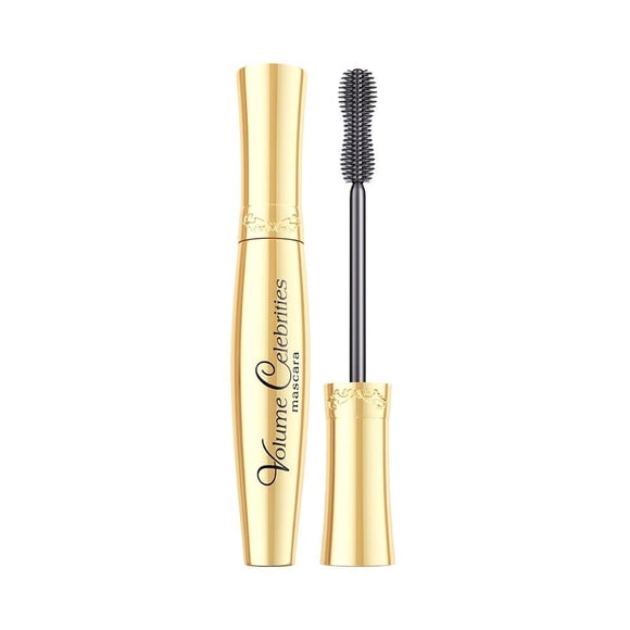 Máscara de pestañas espesante y alargadora Eveline Volume Celebrity con suero reconstructor