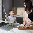 thumbnail image 2 of Kraus KRM-10GREY KRAUS Multipurpose Over Sink Roll-Up Dish Drying Rack in Grey, 2 of 12