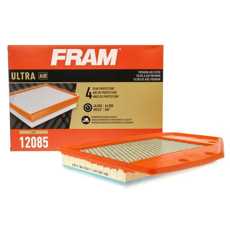 FRAM Ultra Air 12085, Premium Engine Air Filter, Replacement Filter for Select Buick and Chevrolet Vehicles Fits select: 2016-2023 CHEVROLET MALIBU, 2018-2019 BUICK LACROSSE