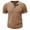 Khaki, variant on WAENQINLA Men's Ribbed Henley Shirt Lightweight Slim Fit Knit Textured Muscle Shirt Cotton Short Sleeve Casual T-Shirt