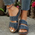 thumbnail image 2 of WILLBEST Sandalias Antiderrapantes Para Mujer, Zapatos De Mujer, Sandalias De Cuña Con Suela Gruesa, Sandalias De Una Pierna Huecas Con Flores De Moda, 2 of 9
