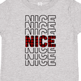 thumbnail image 3 of Inktastic Plaid Nice Christmas Mirror Words Boys or Girls Toddler T-Shirt, 3 of 4