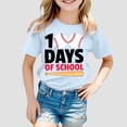 thumbnail image 2 of TZEWGL Tees For Newborn Print Round Neck Loose Short Sleeve Blouse For Infnants size 3-4T, 2 of 4
