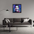 thumbnail image 3 of Stephen Chambers 20x20 Black Modern Wood Framed Wall Art Titled - Jim Carrey, 3 of 6