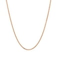 thumbnail image 2 of 14k Rose Gold Diamond Cut Cable Link Chain 1.3mm Size 16 inches, 2 of 4