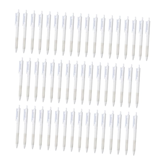 Pack of 50 Press Style Writing Pen 0.5mm Smooth Ink for Students Professional