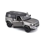 2022 Land Rover Defender 110, Silver SUV - Bburago 21101SV - 1/24 Scale Diecast Model Car