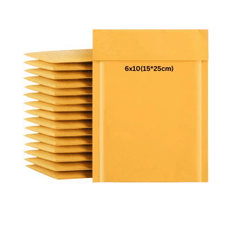6x8 Zoll Kraft Bubble Mailer – 100 Stück Gepolst Produktbild-Vorschau 2