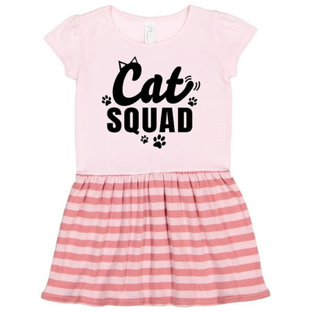 

Inktastic Cat Squad with Paw Prints Gift Toddler Girl Dress