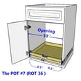 thumbnail image 4 of 32'' width Side Mount cabinet Pull Out Drawer Roll Out Tray Wood Pull Out Tray Drawer Kitchen Cabinet Organizer, Cabinet Slide Out Shelve, Pull-Out Shelf (Fit RTA face fraim cabinet B36 & Pantry 36), 4 of 7
