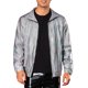 thumbnail image 1 of Chaqueta Holográfica INSPIRE CHIC para hombres, chaqueta metálica de manga larga con cuello alto, chaquetas brillantes para fiestas disco, M plateado, 1 of 5