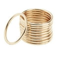thumbnail image 3 of yotijay 10pcs Metal Round Rings Close Hoops Iron Loop For Crafts DIY Gifts Golden 35mm, 3 of 7