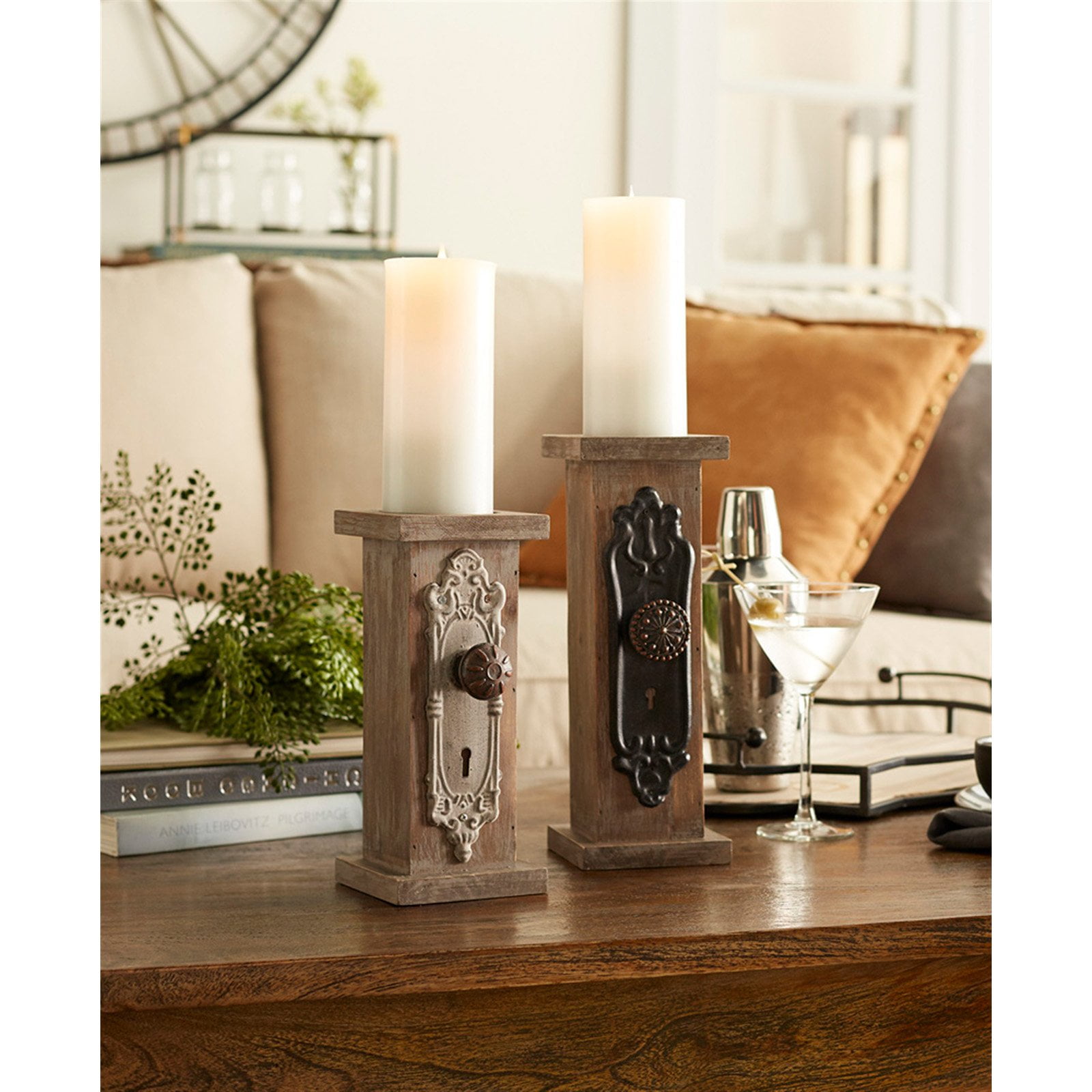 Melrose International 66519 Door Knob Candle Holders Set of 2