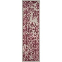 SAFAVIEH Restoration Vintage Kennard Border Wool Area Rug, Silver/Purple, 8' x 10'