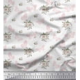 thumbnail image 1 of Soimoi polyester Crepe Fabric Leaves,Floral & Butterfly Printed Fabric 1 Yard 52 Inch Wide, 1 of 3
