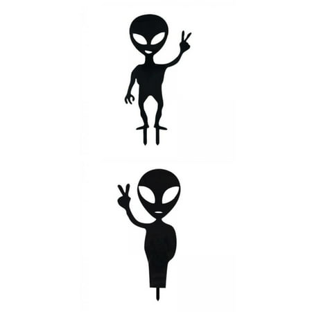 2pcs home and garden Outer Alien Stake Lawn Decoration Gardening Art