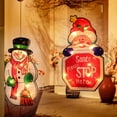 thumbnail image 2 of Christmas Lighted Window Decorations - LED Christmas Lights Santa Claus/Snownman/Xmas tree Lights with Suction Cup Merry Christmas Hanging Lights for Christmas Window Glass Wall Indoor Decor, 2 of 5