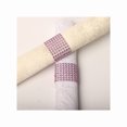thumbnail image 1 of Napkin Rings Set of 6PCS,Rhinestone Bling Napkin Rings Holder for Wedding Birthday Party， Pink, 1 of 8