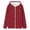 Brick Red, variant on REDARER Girls Hooded Zip-Up Sweatshirt, Casual Fall Jacket with Front Pockets, Lightweight Outerwear for Everyday Wear,Size:8-9 Years