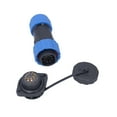 thumbnail image 2 of Enchufe De Cable Impermeable, SP20 AC250V 5A Protección IP68 Buen Aislamiento Contactos De Cobre Conexión Roscada Adaptador De Conector Industrial Para Equipos Electrónicos, 2 of 7