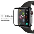 thumbnail image 4 of 40mm Tempered Glass, Nakedcellphone [FULL SIZE] 9H Hard Clear Screen Protector Guard [Scratch/Crack Saver] with Black Trim Border for Apple Watch iWatch [SERIES 4, 40mm], 4 of 7