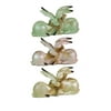 Pack of 6 Pearlescent Nestling Easter Bunny Decorations 9.5"