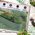 thumbnail image 6 of Outsunny Galvanized Raised Garden Bed Kit, Metal Planter Box with Safety Edging, 94.5" x 23.5" x 16.5", Green, 6 of 9