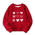 thumbnail image 4 of BLVB Kids Valentines Day Sweatshirts Boys Girls Valentine's Love Heart Graphic Shirt Pullover Toddler Long Sleeve Outfit Tops, 4 of 5