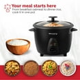 thumbnail image 6 of Holstein Housewares 16-Cup (Cooked) 8-Cup (Uncooked)  Electric Rice Cooker, Black - Nonstick Interior, 6 of 10