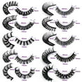 thumbnail image 6 of 10Pairs 3d Russian, D Curl Lash Strips, 15mm Wispy Fake Lashes that Look Like Extensions, Natural False Lashes Mink, 6 of 14