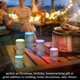 thumbnail image 4 of Yayeee Flameless Candles with Remote Flickering Battery Operated Multi Color Changing, Black Flower Pattern, 4 of 7