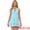 Sky Blue, variant on DARING DIVA Skater Ruffle Backless Slim Fit Short Mini Dress XS Hot Pink