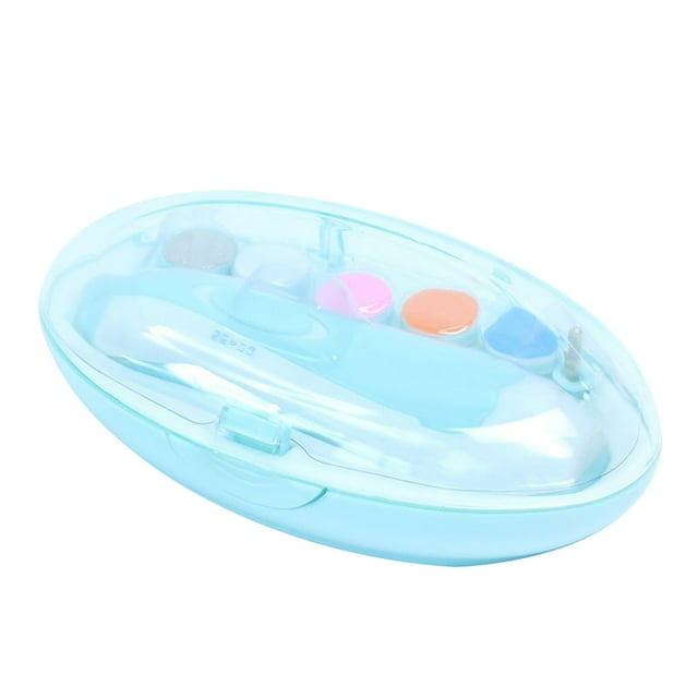 Sacapuntas eléctrico para manicura para bebés y niños Cortaúñas para bebés Manicura con 6 cabezal Irfora Amoladora de uñas eléctrica