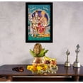 thumbnail image 3 of IBA Indianbeautifulart Lord Shiva With Family Picture Frame Religious Poster Black Wall Frame Deity Photo Frame Wall Decor&nbsp;For Home/ Office/ Temple-6 x 8 Inches, 3 of 7