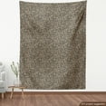 thumbnail image 4 of Ambesonne Classical Fabric by the Yard Upholstery, Retro Floral Theme Art, 1 Yard, Dark Sepia and Tan, 4 of 5