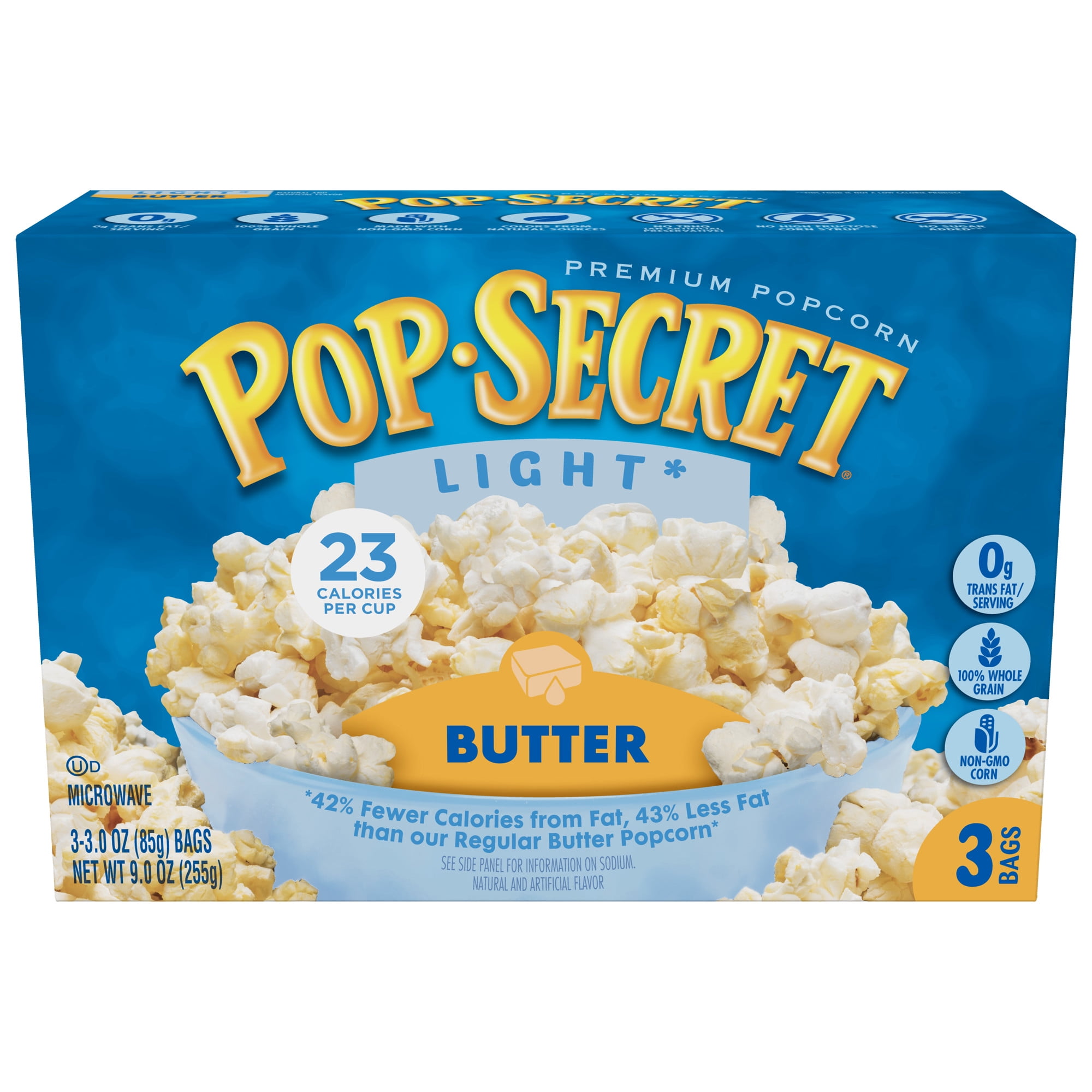 Pop Secret Light Butter Microwave Popcorn, 3.5 Oz., 3 Bag - Walmart.com