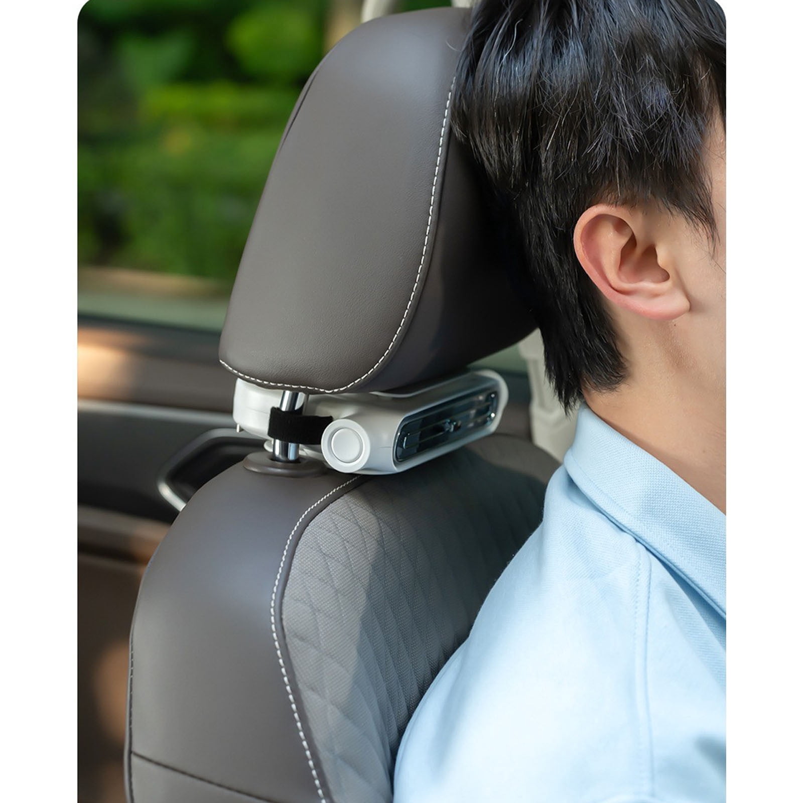 2026 Upgraded Car Seat Fan with Seatback Cooling Airflow for Driver & Back Seat Passengers, 3-Speed Car Fan for Back Seat, Headrest Fan Accessories for All Cars Vehicle