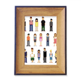 thumbnail image 1 of Game Characters Pairs Pixel Photo Frame Exhibition Display Art Desktop Painting, 1 of 3
