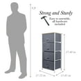 thumbnail image 5 of Simplify Adult Nonwoven 4 Drawer Storage Chest in Grey, 5 of 10