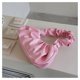 thumbnail image 2 of Bolso de mano para axilas de verano para mujer, novedad de 2023, bolso de hombro a la moda de estilo coreano, pliegues femeninos, bolso cuadrado pequeño simple, rosa, 2 of 2