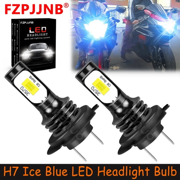 FZPJJNB H7 for Honda Cbr 600rr 1000rr 2003-2017 Ice Blue Led Headlights Bulb,HKL,C03